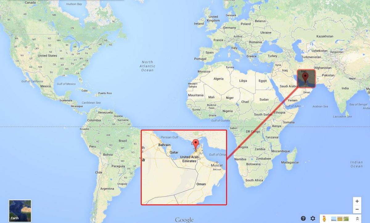 دبي على خريطة العالم
