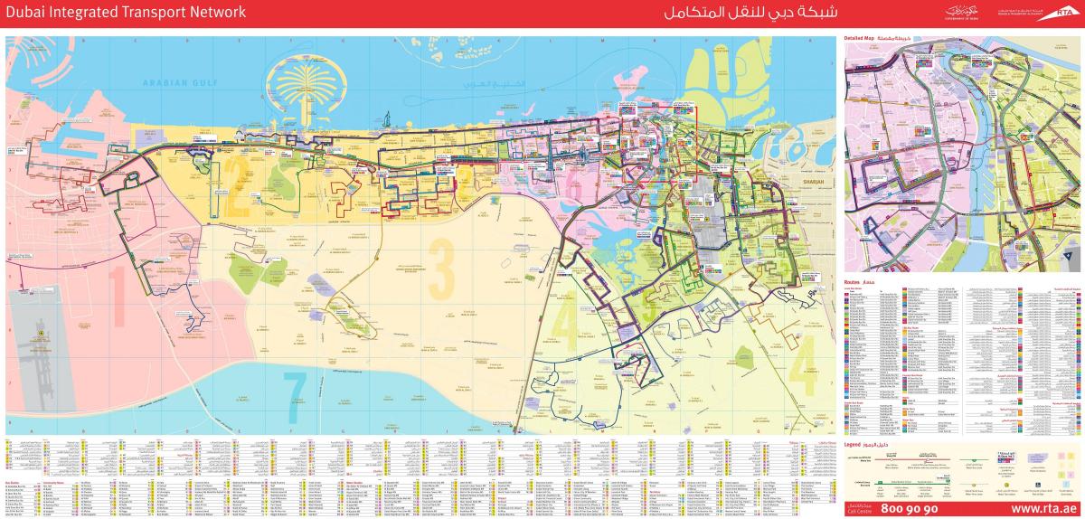 دبي خريطة النقل