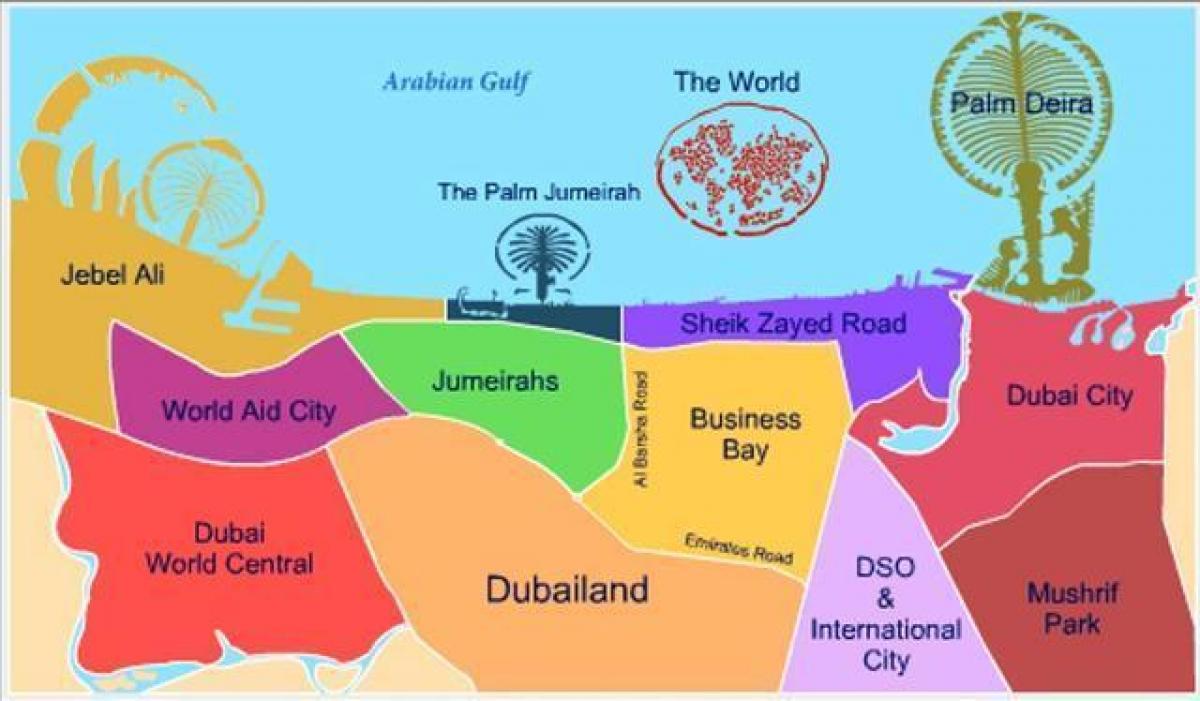 خريطة دبي لاند