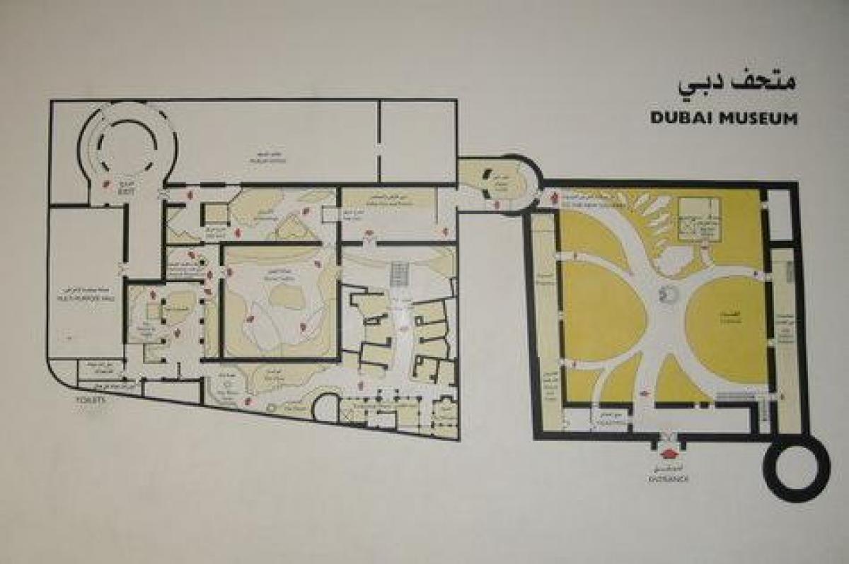 متحف دبي خريطة الموقع