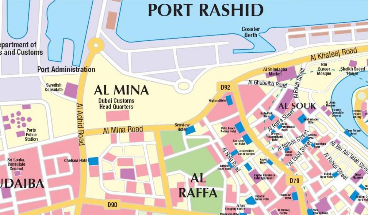 موانئ دبي خريطة