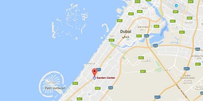 دبي حديقة وسط خريطة الموقع