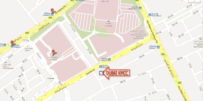 مستشفى دبي خريطة الموقع