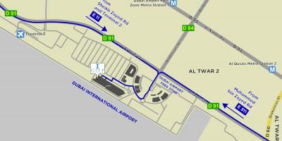 خريطة المنطقة الحرة بمطار دبي