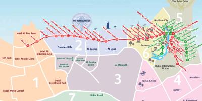 خريطة دبي الأحياء