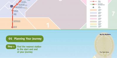 دبي شبكة السكك الحديدية خريطة