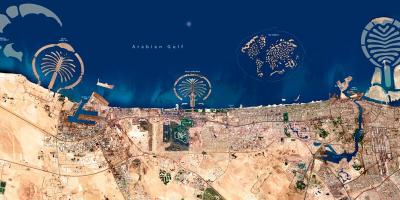 خريطة الأقمار الصناعية من دبي