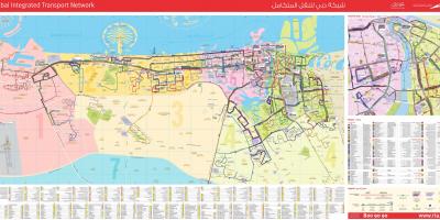 دبي خريطة النقل
