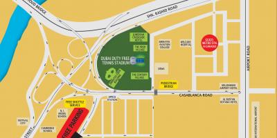 سوق دبي الحرة للتنس خريطة الموقع
